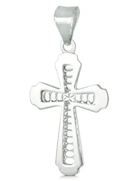 Ciondolo Croce Oro Bianco GL101399