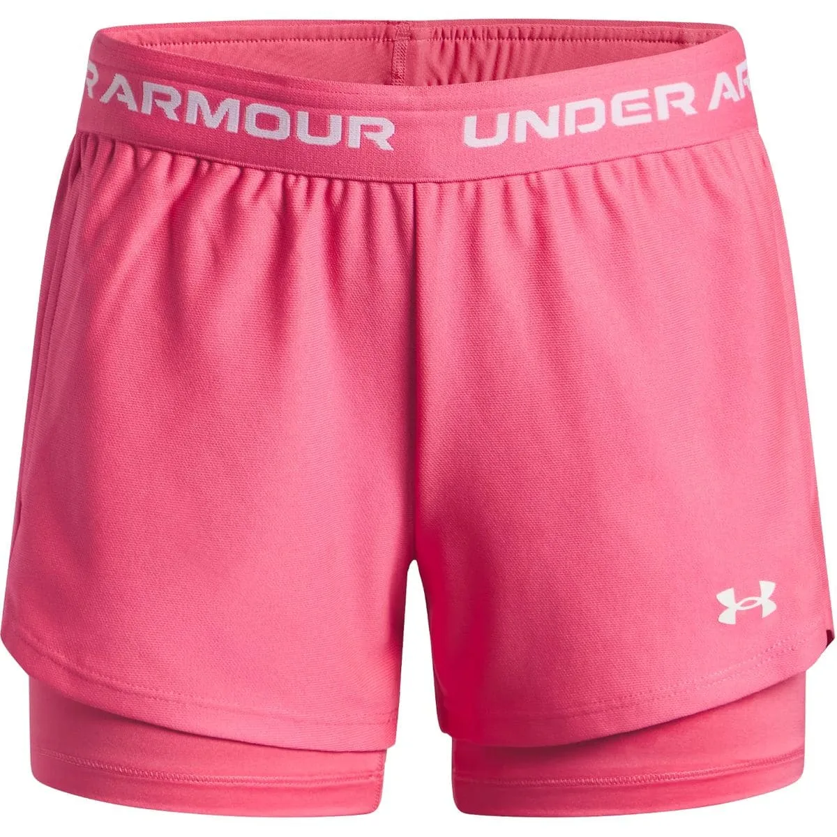 Tech Play Up 2N1 Mädchen Shorts, pink YSM - Under armour - FashionsVida