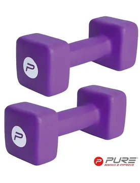 Kurzhantel Pure2Improve neoprene 10Kg - Violet - unisex - Size: TU