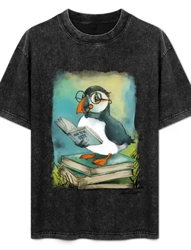 Puffins learning How to be Cute T-Shirt Fitness Training Breathable Tee - Aliexpress - FashionsVida