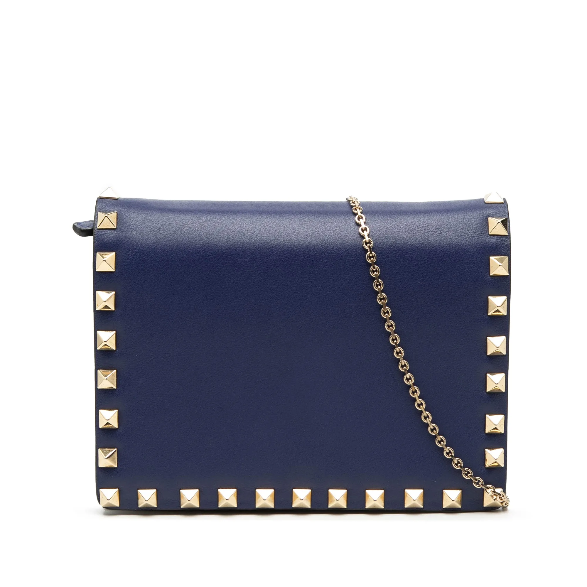 Leather Rockstud Chain Pouch - Valentino - FashionsVida