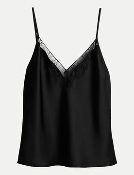 Spitzentop Zabelle Schwarz 38