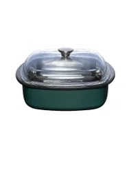 Dampfgarer mit Glasdeckel und Gareinsatz 3tlg. TEAL Blaugruen petrol baby