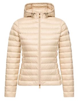 Water-Resistant Down-Filled Coat with Adjustable Hood - Size 0