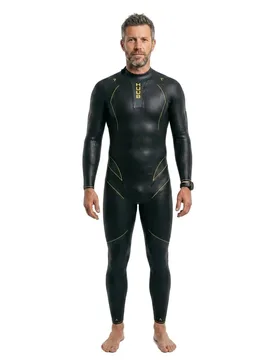 Alchemy 3.5 Long Sleeve Neoprene Wetsuit Black / Grey / Gold M Men - HUUB - FashionsVida