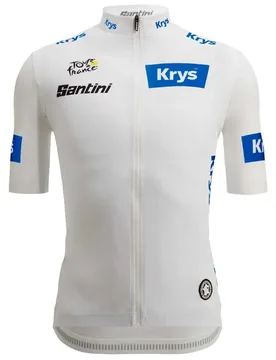 Maglia A Maniche Corte Tour De France White 2025 White - Santini - FashionsVida