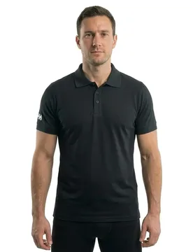 Crewline Short Sleeve Polo Ebony L Men - Helly Hansen - FashionsVida