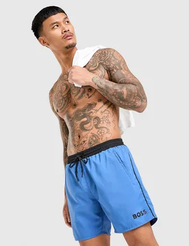 Mens Costume da bagno Starfish - Blu, blu blu Uomo taglia S - BOSS - FashionsVida