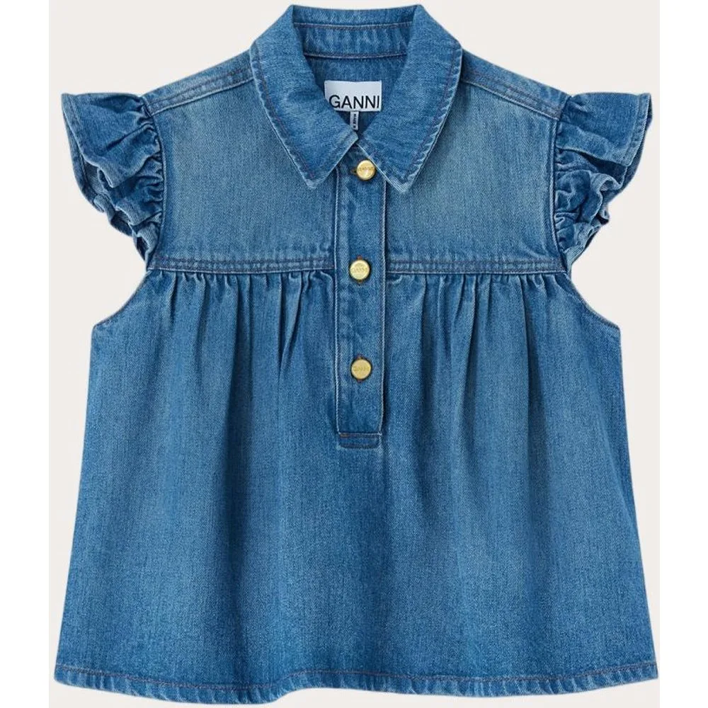 Ganni - Blusa vaquera - Ganni - FashionsVida