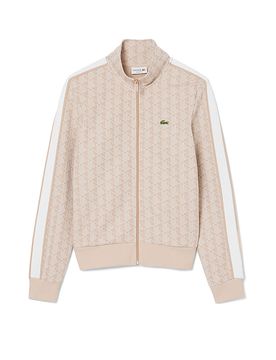 Sudadera con cremallera beige S