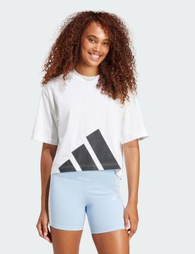 T-shirt Essentials Big Logo Boyfriend L White / Black