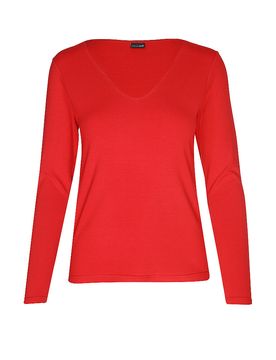 Camiseta de manga larga LEA rojo 44