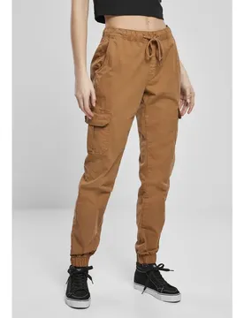 Pantalon High Waist Cargo Jogging Orange M