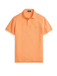 Polo coupe ajustée personnalisée orange S