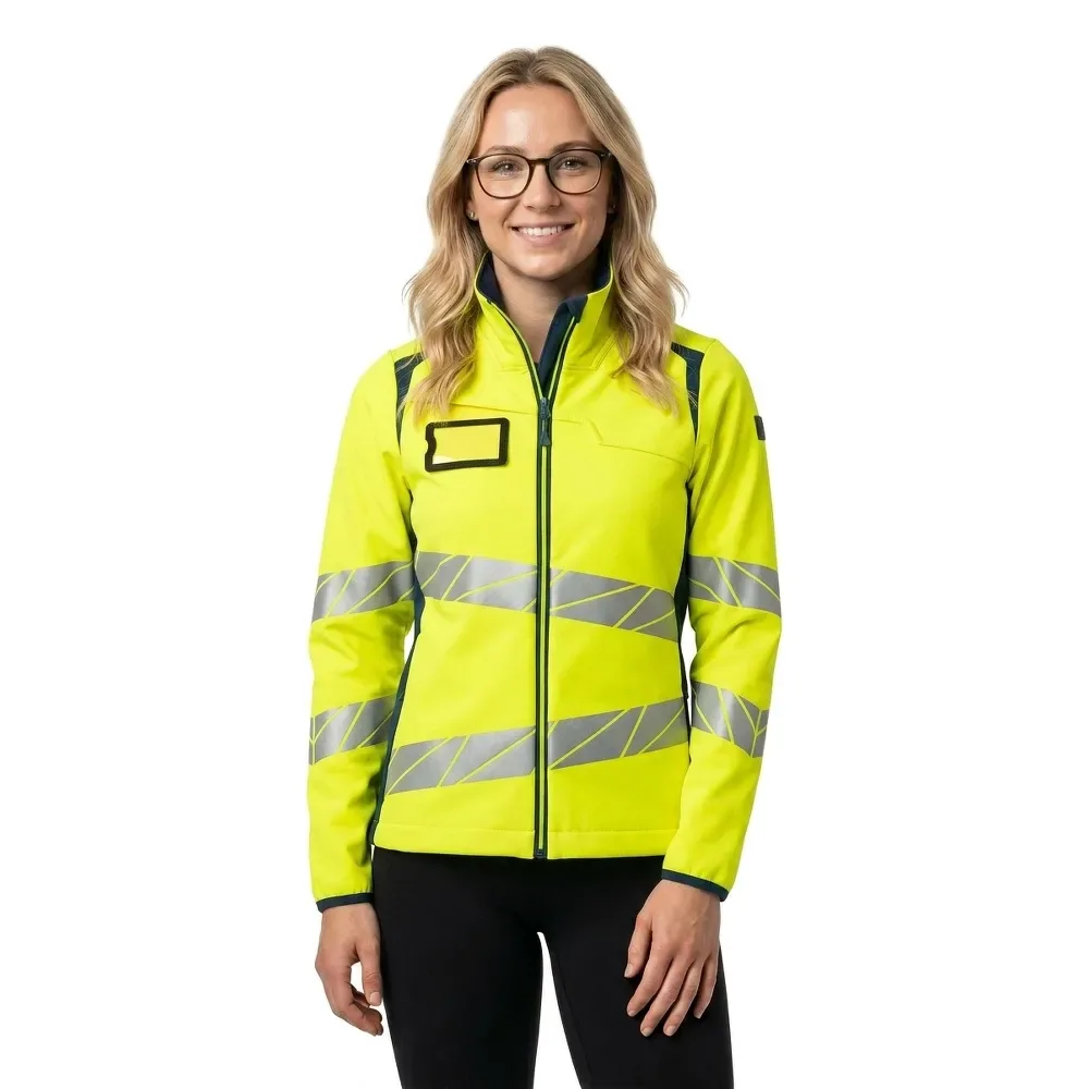 Veste Softshell Accelerate Safe 19012 Hi-Vis Yellow / Dark Petroleum 4XL - MASCOT - FashionsVida