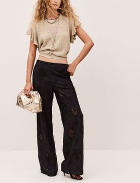 Para mujer. 1E26MIKE Pantalón Mike (36), Casual, Algodón