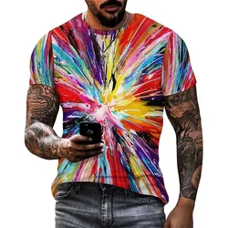 Christmas Stylish Artistic Men's 3D Printed Short-Sleeve T-Shirt - Pullover Loose-Fit T-Shirt