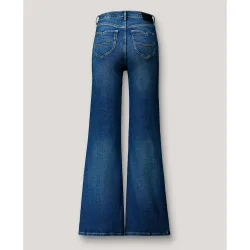 Vaquero de mujer fit flare tiro alto