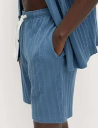 Cotton Rich Jersey Loungewear Shorts Chambray male