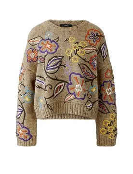 OUÍ Pullover lila 38 damen - Oui - FashionsVida