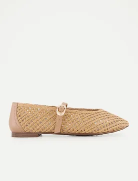 Zapato plano, pulsera rafia - Latouche - FashionsVida