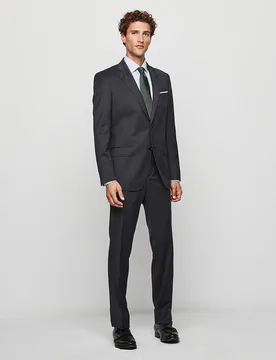 Traje hombre regular travelsuit liso lana - Mirto - FashionsVida