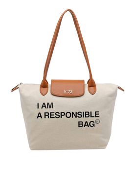 Borsa tote responsabile bianca