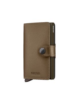Geldbörse - Miniwallet Matte bronze braun damen