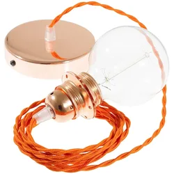 Cables Lampe Suspendue Pendel Pour Abat-jour Tm15 Diy 2 M Orange / Copper One Size