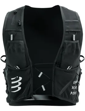 Sac de trail/running - Ultrun Evo 10 Pack Black - Taille S - Compressport - FashionsVida