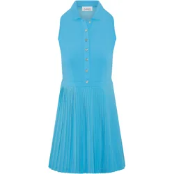 Kleid Mixed Media Pleated, ärmellos, hellblau s