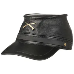 Civil War Leather Cap - black - Female - Size: One Size