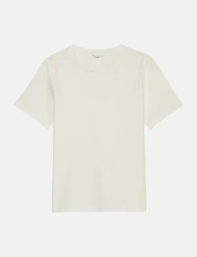 Marc O' Polo T-Shirt mit Label-Detail Weiß L - Marc O'Polo - FashionsVida