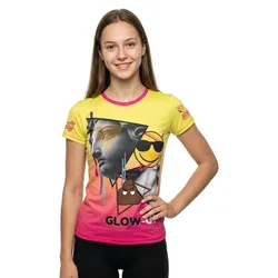 Maglietta A Maniche Corte Emoji Glow-up Multicolour XS
