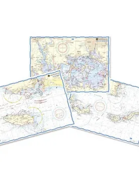 Cavalaire-saint Raphaël Marine Chart Blue / White One Size unisex - Plastimo - FashionsVida