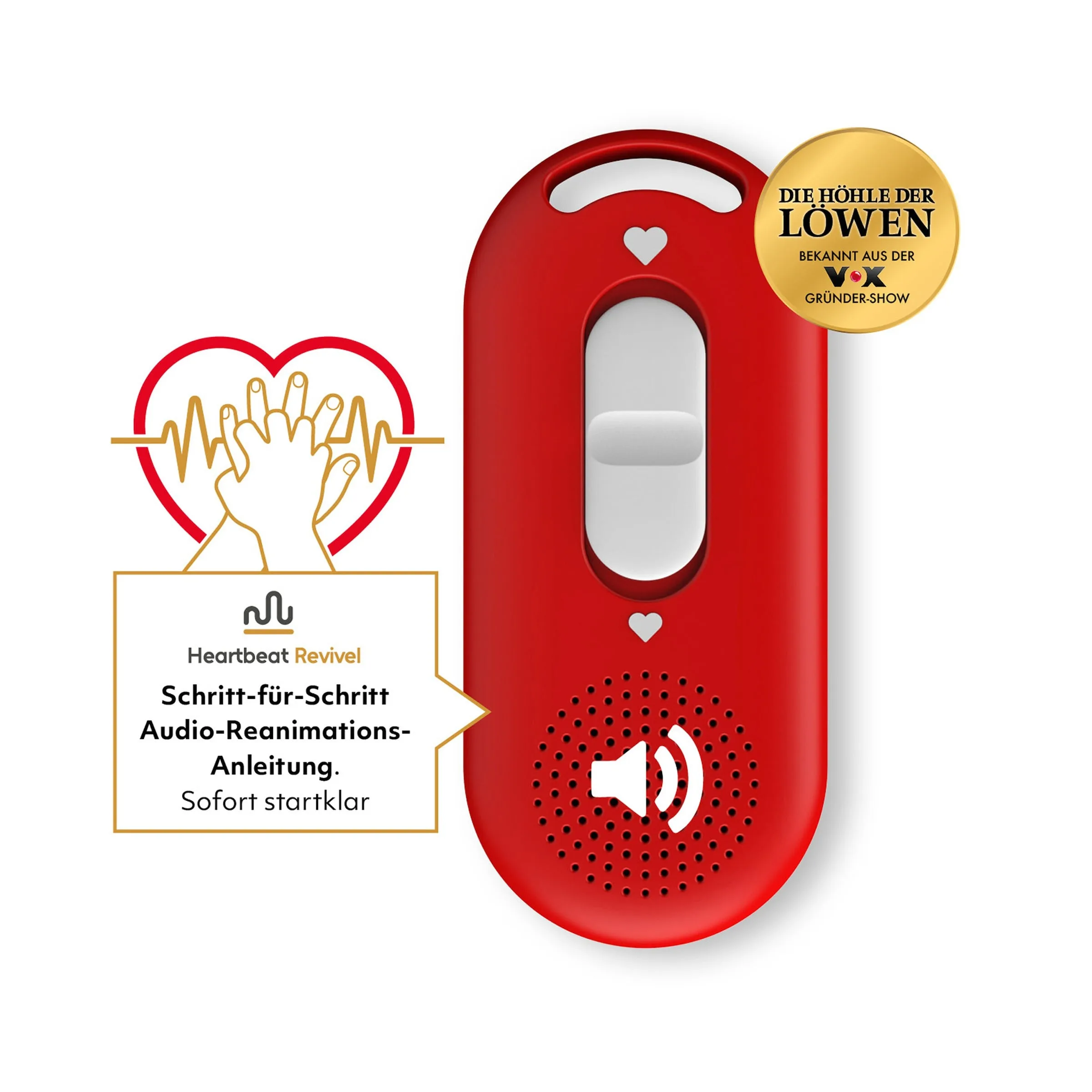 Audio-Reanimations-Anleitung Heartbeat Revivel rot - Die Höhle der Löwen - FashionsVida