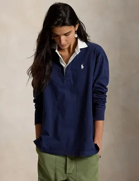 Polo de mujer de algodón y manga larga - Polo Ralph Lauren - FashionsVida