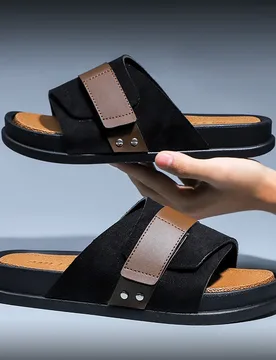 Men's Korean Slippers Brand Sandals for Men Anti-slip Comfortable Beach Platform Slip on Slippers for Men Zapatillas De Hombre - Aliexpress - FashionsVida