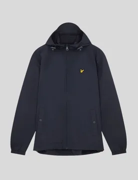 Men's Water Resistant Hooded Jacket in Dark Navy - Lyle & Scott - FashionsVida