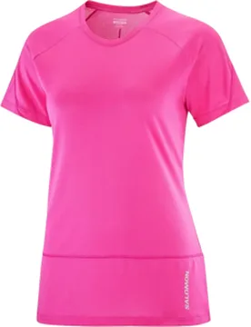 CROSS RUN T-SHIRT Damen Pink XL - Salomon - FashionsVida