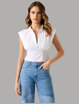 Camicia Corsetto Cherry Smanicata in Modal Elegante