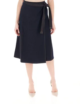 Gonna in jeans BLU SCURO M - MAX MARA LEISURE - FashionsVida