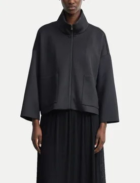 Comma Boxy Scuba-Jacke Schwarz 36 - Comma - FashionsVida