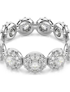 Una Angelic Ring, Rundschliff, WeiÃŸ, Rhodiniert Unisex 52