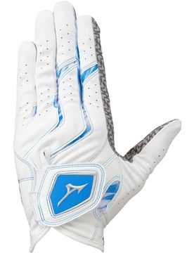 Handschuh Double Grip, weiss/blau ml