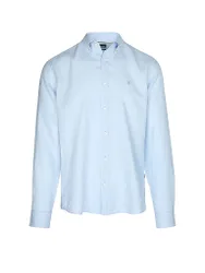 Leinenhemd H-LIAM hellblau L herren