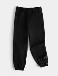 Adaptive Cotton Rich Brushback Joggers (2-16 Yrs) Black male
