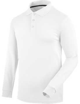 WÜRTH MODYF Polo de travail à manches longues JOB+ blanc Blanc