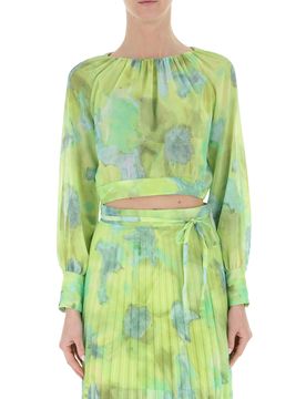 LIU JO Blusa velata VERDE 44
