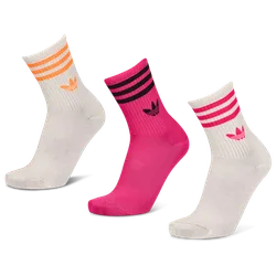 Mid Cut Crew 3 Pack Unisex Socks - White - Size - White - Size: 6.5-8
